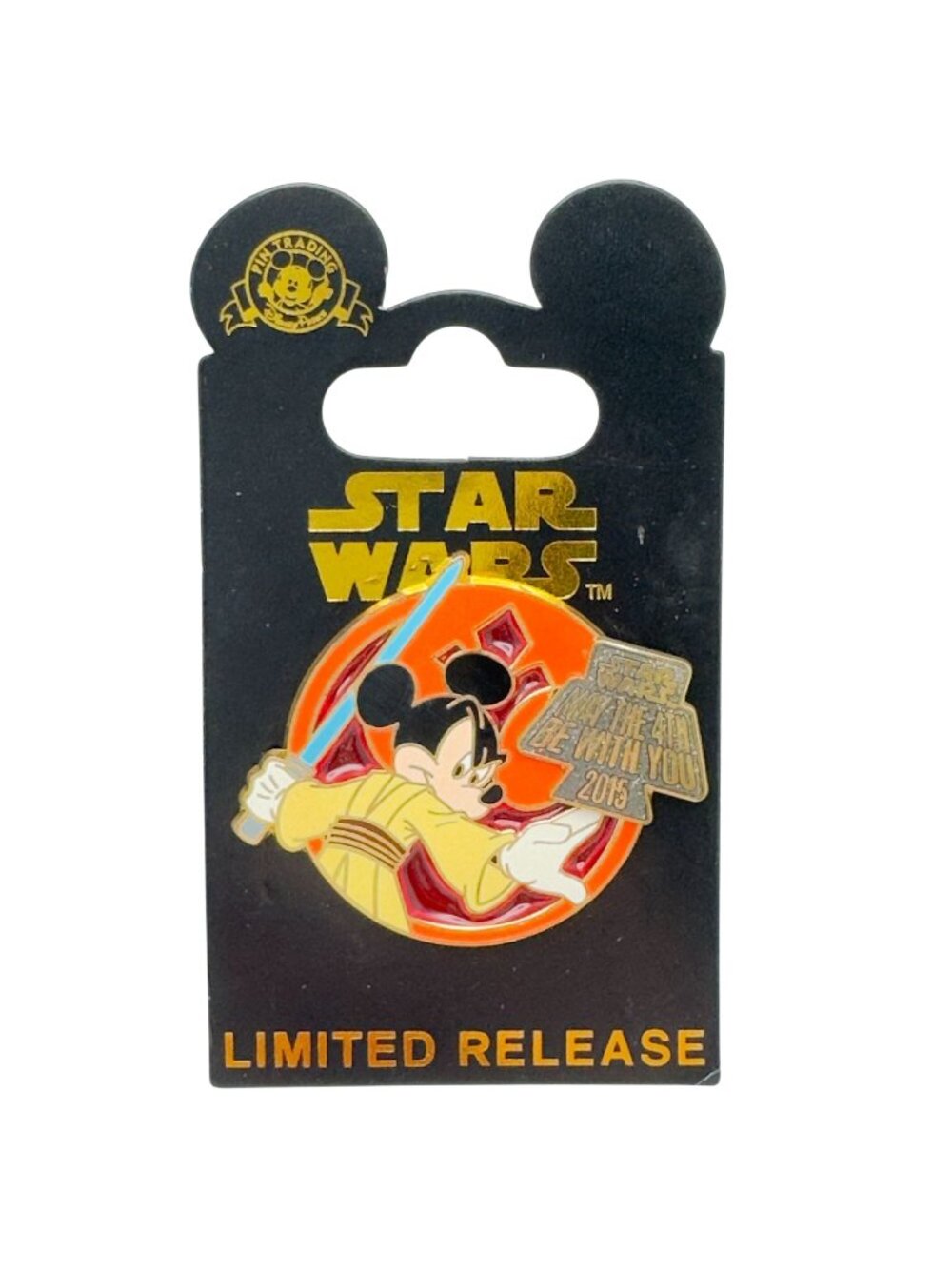 Disney Star Wars Pin May The 4th Be With You 2015 Jedi Mickey Mouse Limited